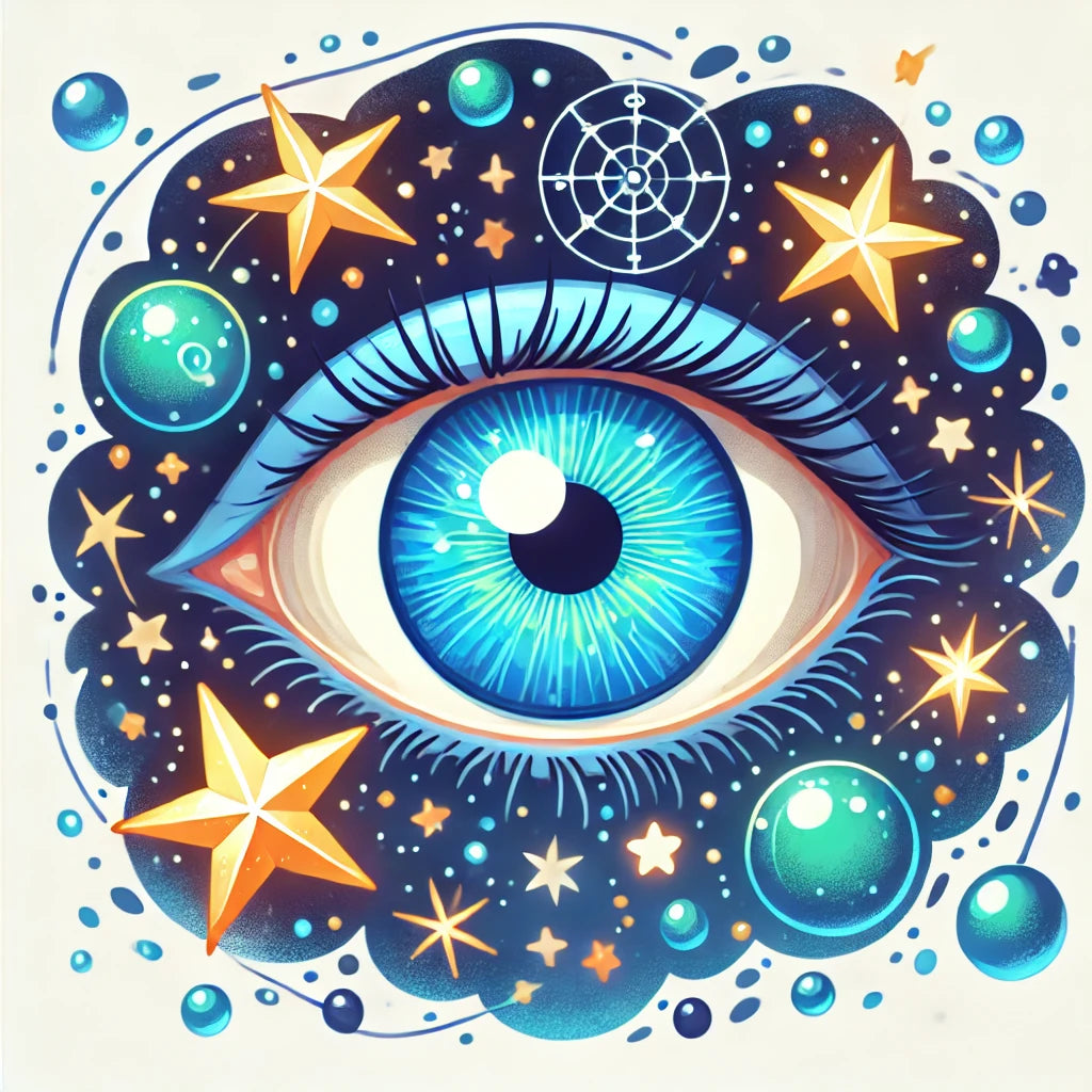 Blue Eye with Stars