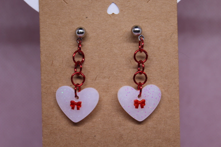 Red & White Hanging Heart