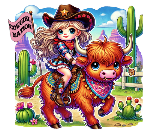 Blonde Haired  - "Cow" Girl T-shirt