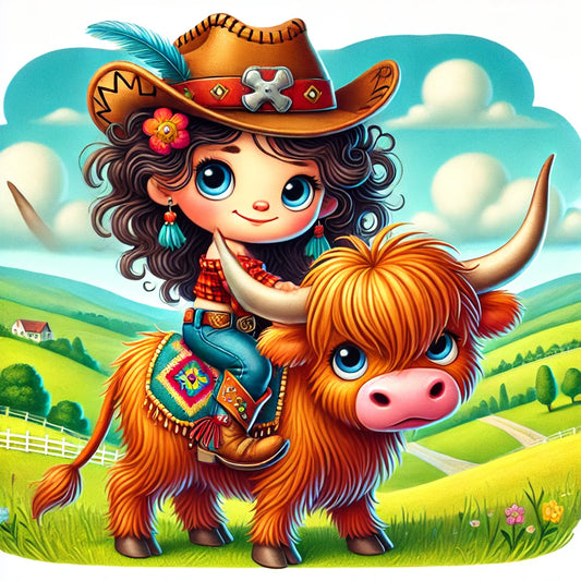 Brunette Haired - "Cow" Girl T-shirt