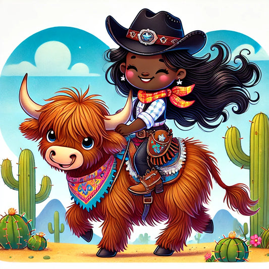 Noir Haired - "Cow" Girl T-shirt