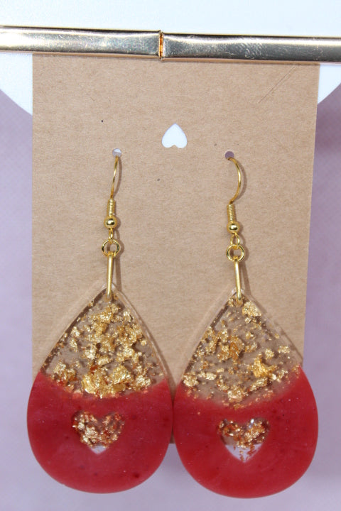 Gold Flake Gradient Heart