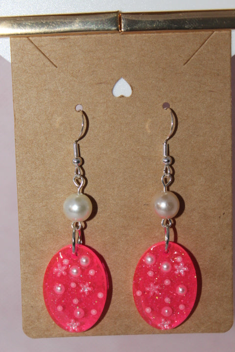 Hot Pink Glitter with Pearl imbeds
