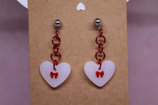 Red & White Hanging Heart