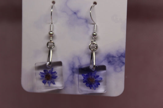 Small Purple Flowers (Silver Findings)