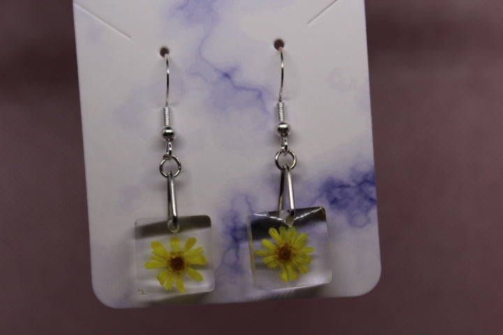 Small Yellow Flowers (Silver Findings)