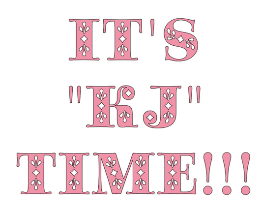 It's "KJ" Time - Birthday Design